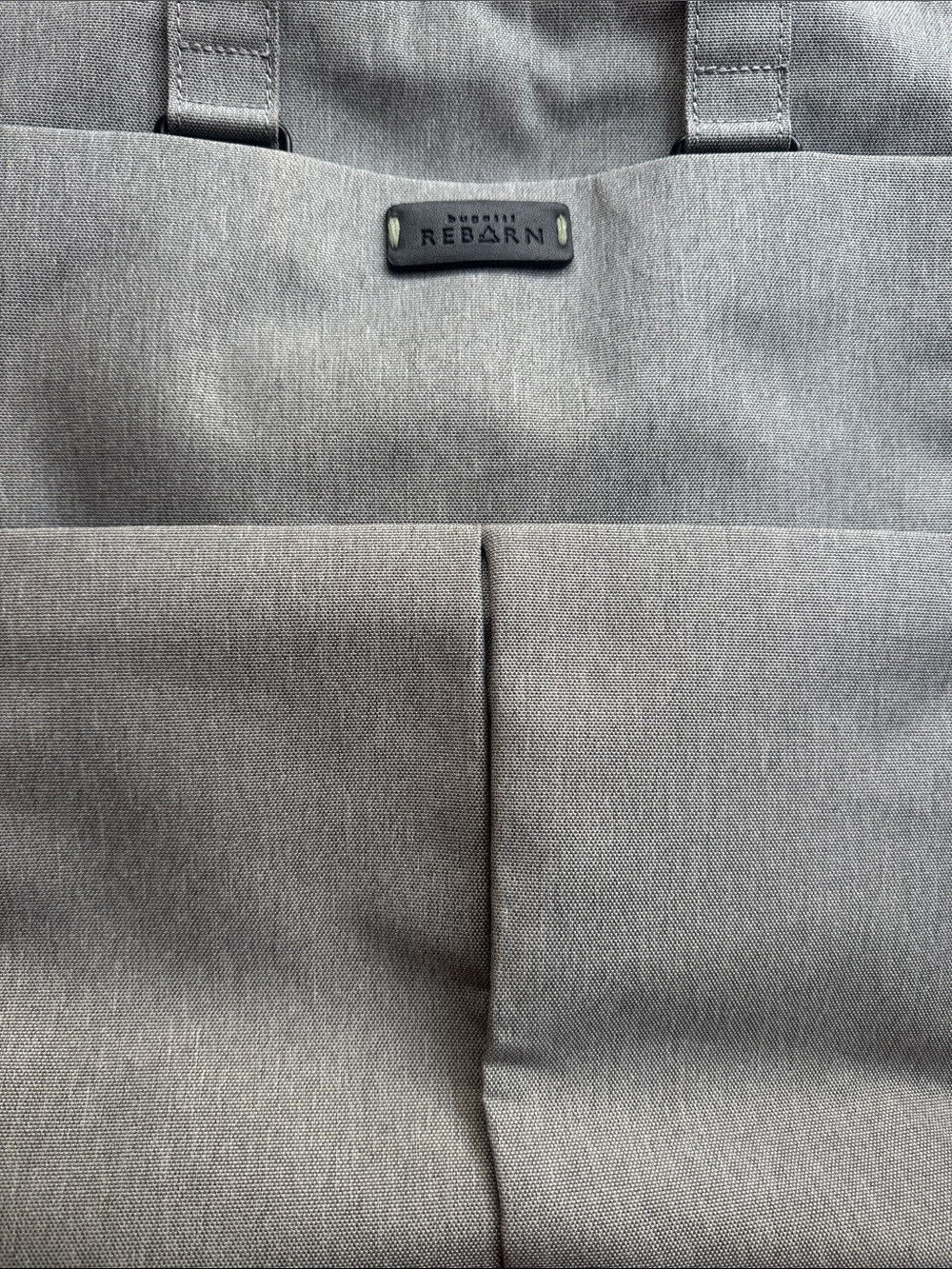 Gray Tote Backpack with Front Pockets - Picture 4 of 5